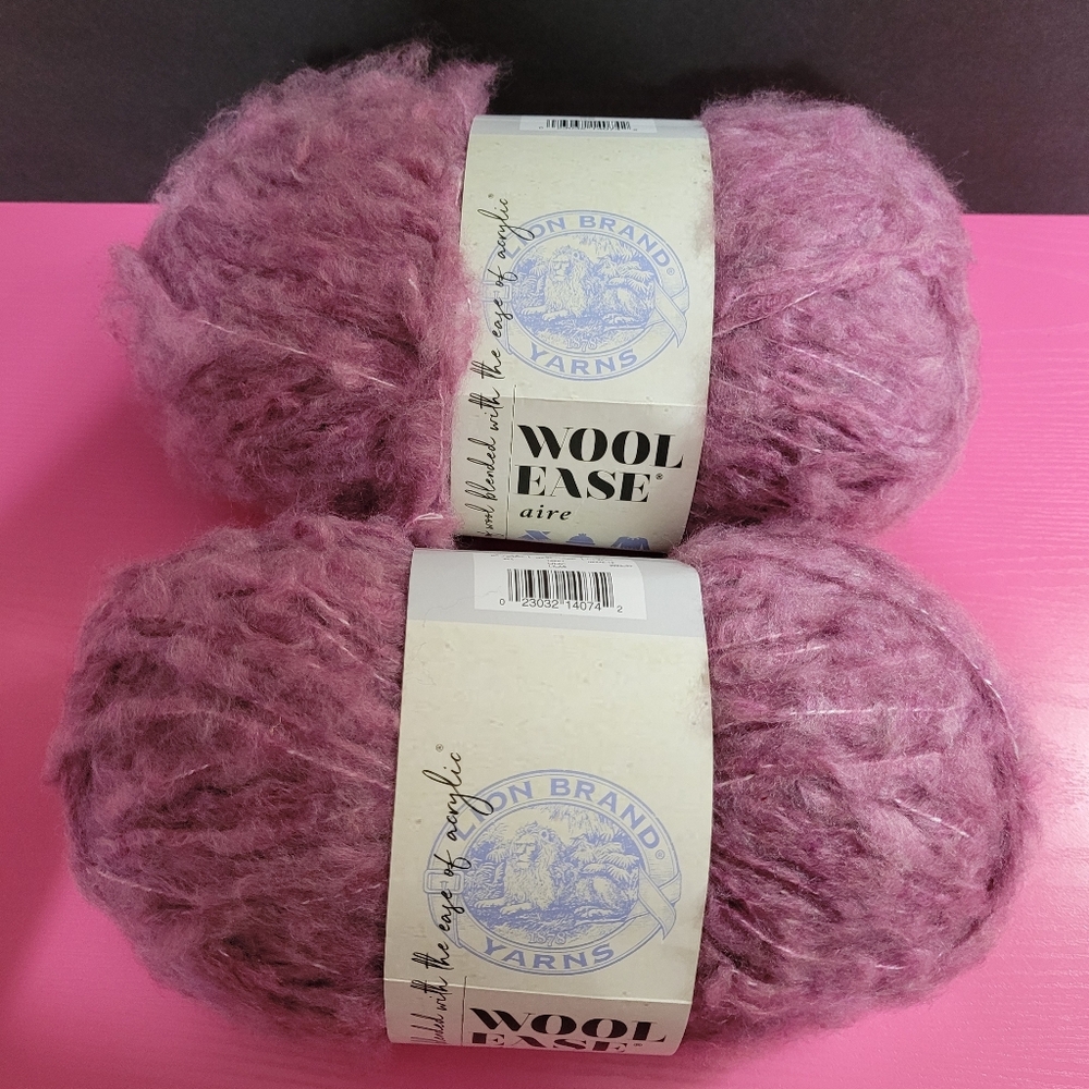 Lion Brand Yarns Wool Ease Aire 2 Skeins Lilac (0452)